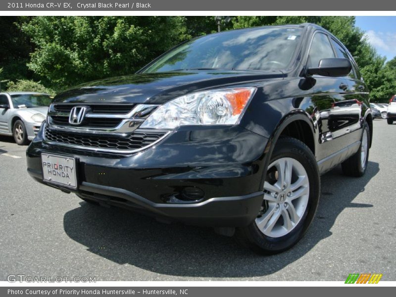 Crystal Black Pearl / Black 2011 Honda CR-V EX