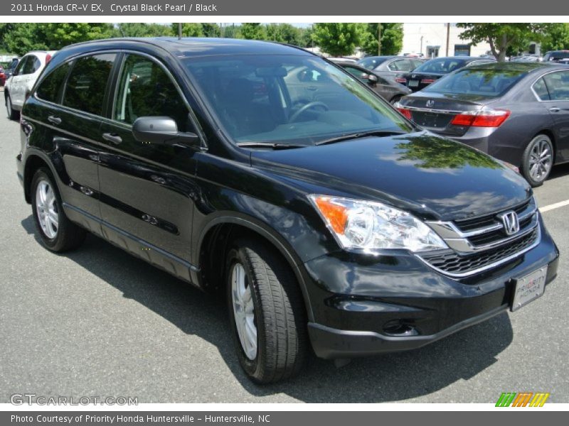 Crystal Black Pearl / Black 2011 Honda CR-V EX