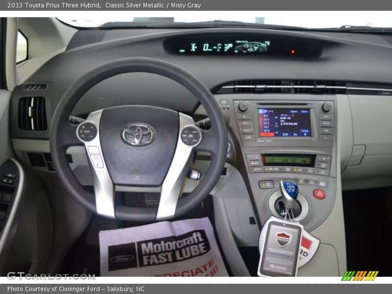 Classic Silver Metallic / Misty Gray 2013 Toyota Prius Three Hybrid