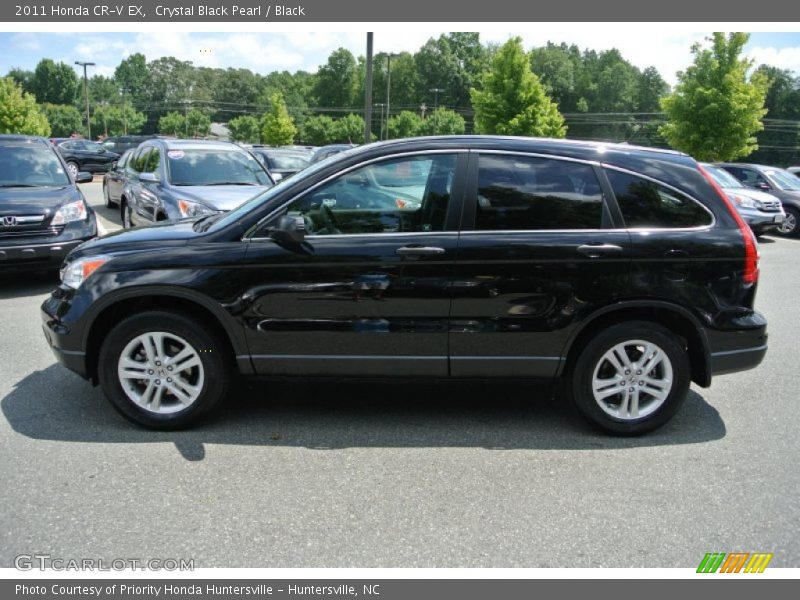 Crystal Black Pearl / Black 2011 Honda CR-V EX