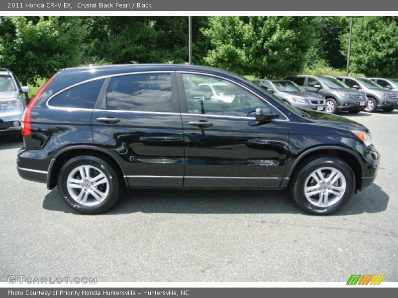 Crystal Black Pearl / Black 2011 Honda CR-V EX