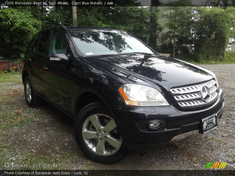 Capri Blue Metallic / Ash 2006 Mercedes-Benz ML 500 4Matic