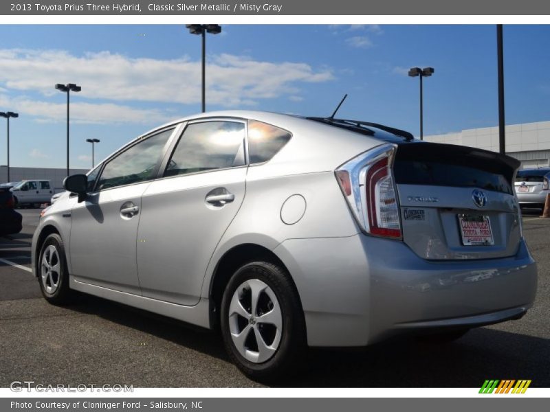 Classic Silver Metallic / Misty Gray 2013 Toyota Prius Three Hybrid