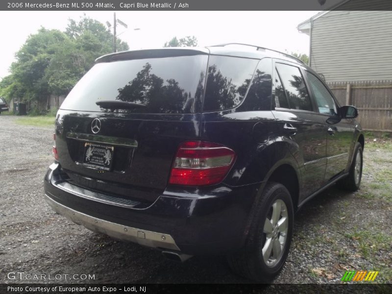 Capri Blue Metallic / Ash 2006 Mercedes-Benz ML 500 4Matic