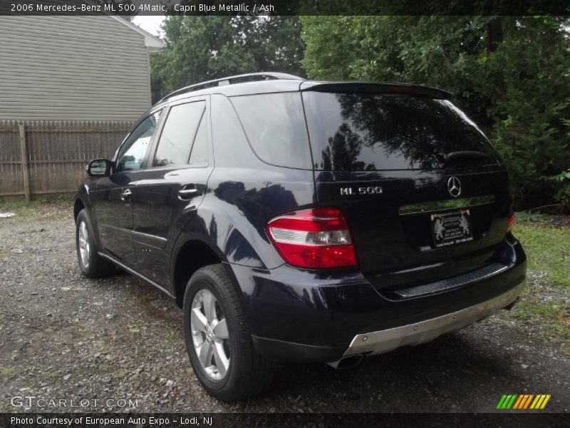 Capri Blue Metallic / Ash 2006 Mercedes-Benz ML 500 4Matic