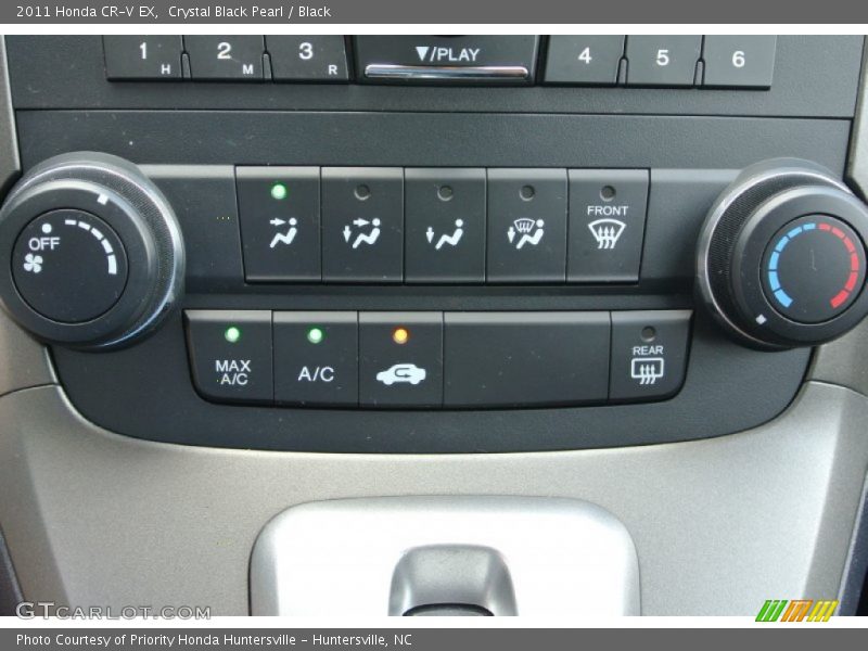 Crystal Black Pearl / Black 2011 Honda CR-V EX