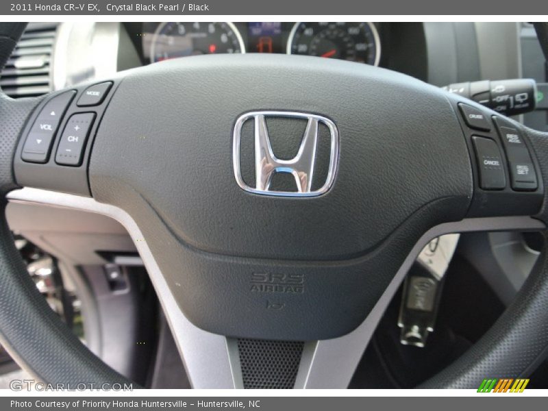 Crystal Black Pearl / Black 2011 Honda CR-V EX