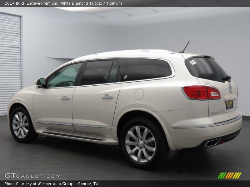 White Diamond Tricoat / Titanium 2014 Buick Enclave Premium