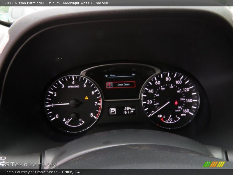 Moonlight White / Charcoal 2013 Nissan Pathfinder Platinum