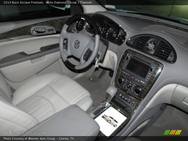 White Diamond Tricoat / Titanium 2014 Buick Enclave Premium