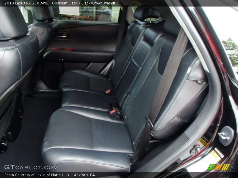 Obsidian Black / Black/Brown Walnut 2010 Lexus RX 350 AWD