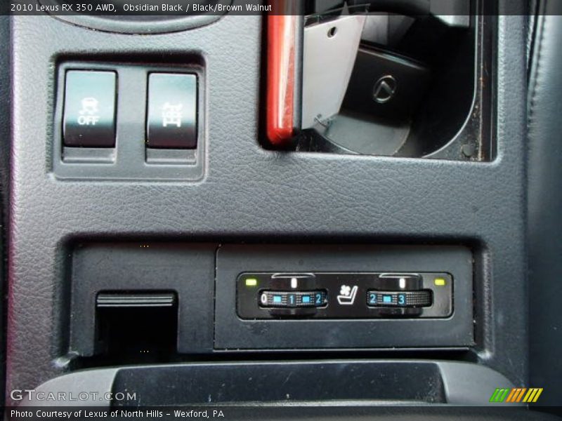Obsidian Black / Black/Brown Walnut 2010 Lexus RX 350 AWD