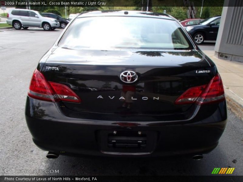 Cocoa Bean Metallic / Light Gray 2009 Toyota Avalon XL