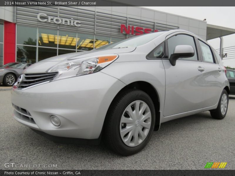 Brilliant Silver / Charcoal 2014 Nissan Versa Note SV