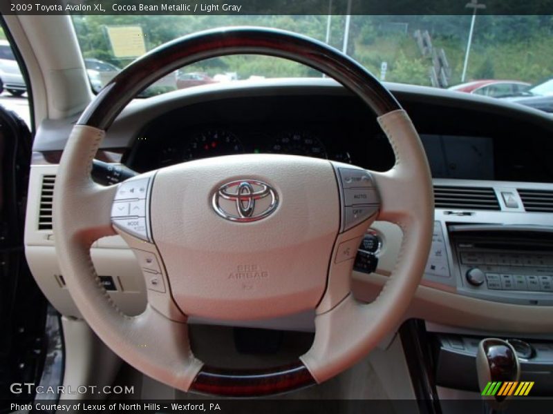 Cocoa Bean Metallic / Light Gray 2009 Toyota Avalon XL