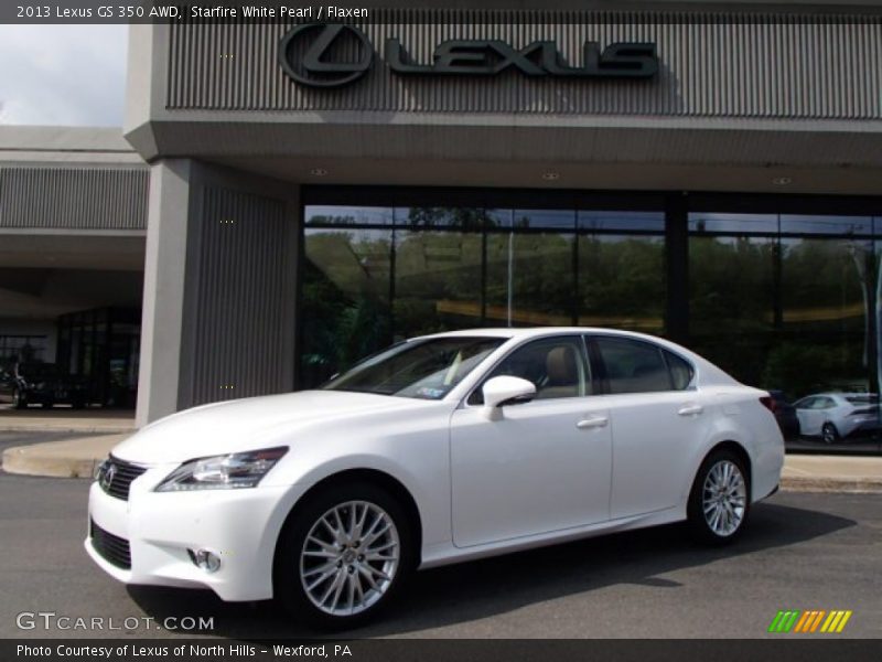 Starfire White Pearl / Flaxen 2013 Lexus GS 350 AWD