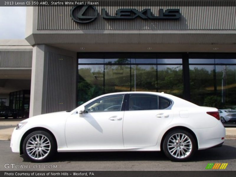 Starfire White Pearl / Flaxen 2013 Lexus GS 350 AWD