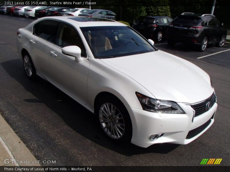 Starfire White Pearl / Flaxen 2013 Lexus GS 350 AWD
