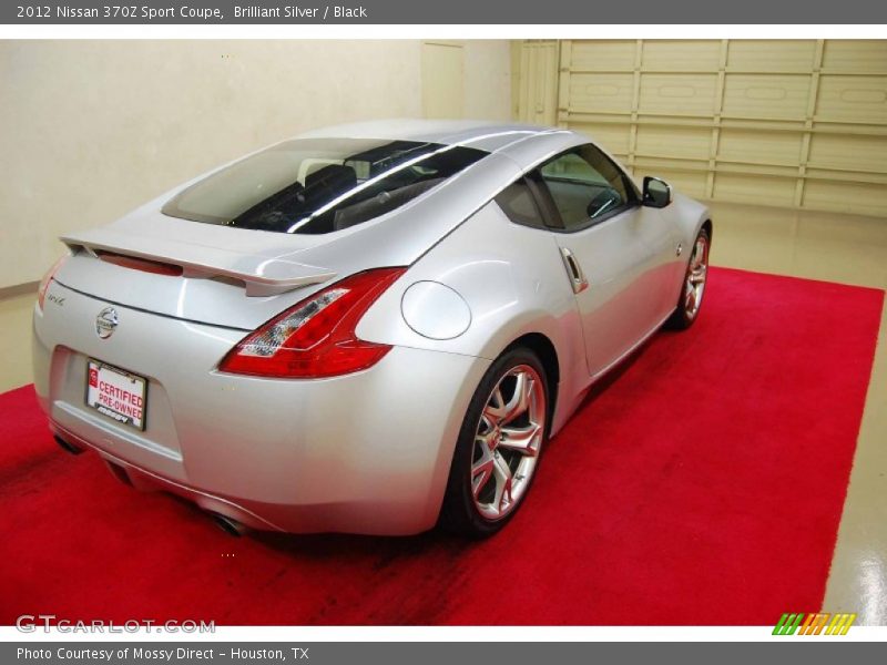 Brilliant Silver / Black 2012 Nissan 370Z Sport Coupe