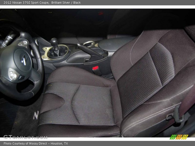Brilliant Silver / Black 2012 Nissan 370Z Sport Coupe