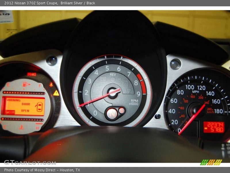 Brilliant Silver / Black 2012 Nissan 370Z Sport Coupe