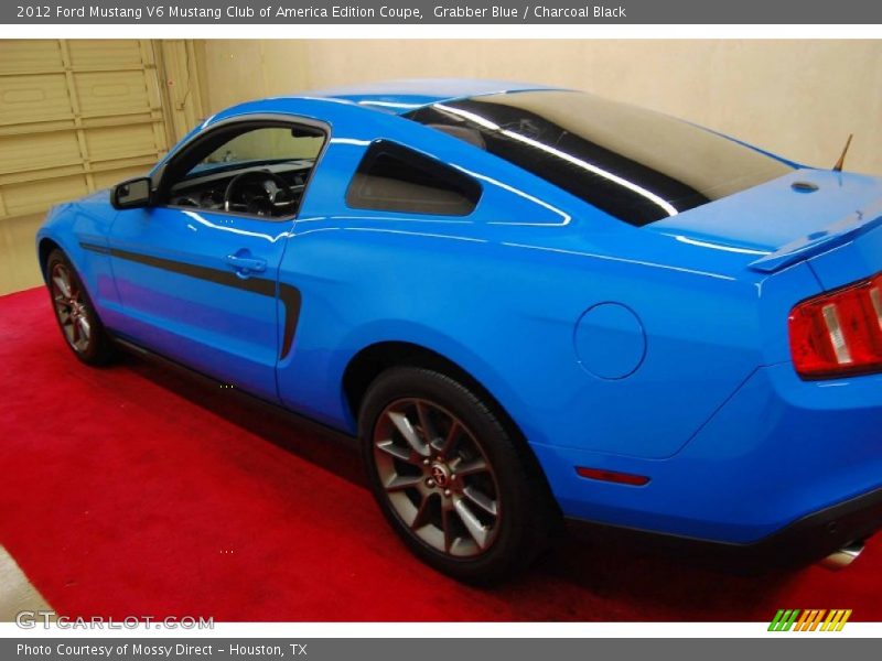Grabber Blue / Charcoal Black 2012 Ford Mustang V6 Mustang Club of America Edition Coupe