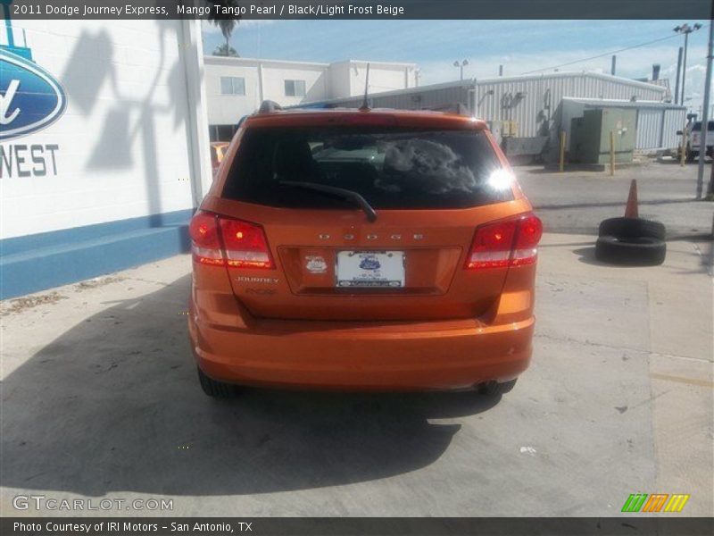 Mango Tango Pearl / Black/Light Frost Beige 2011 Dodge Journey Express