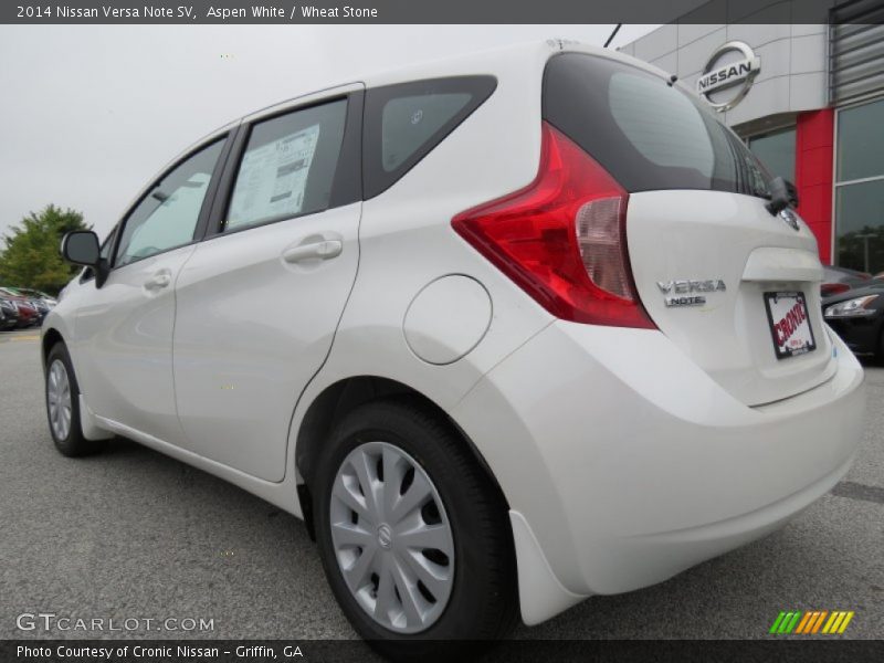 Aspen White / Wheat Stone 2014 Nissan Versa Note SV