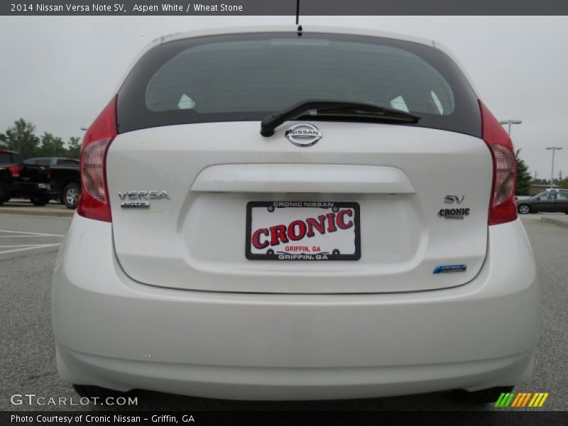 Aspen White / Wheat Stone 2014 Nissan Versa Note SV