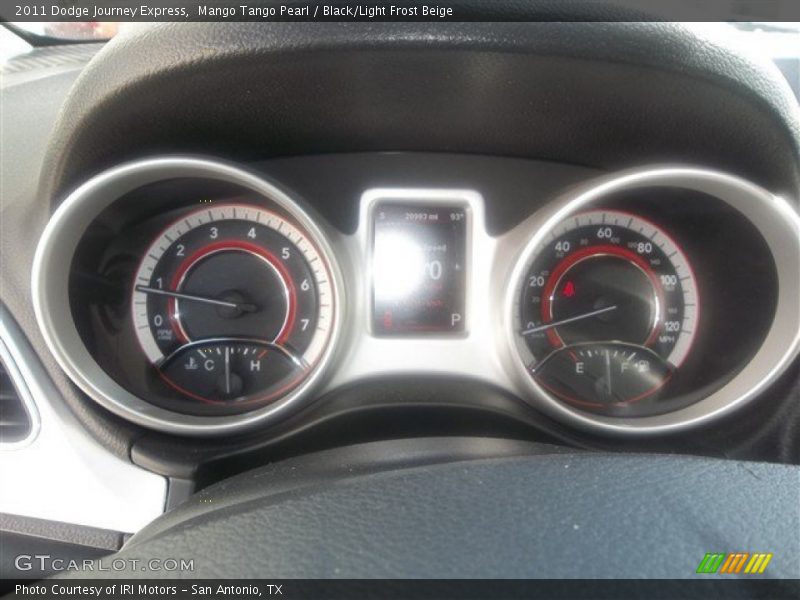 Mango Tango Pearl / Black/Light Frost Beige 2011 Dodge Journey Express