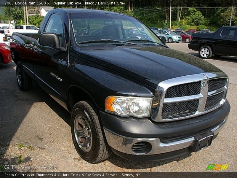 Black / Dark Slate Gray 2003 Dodge Ram 1500 ST Regular Cab 4x4