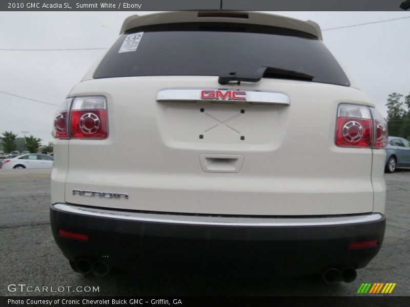 Summit White / Ebony 2010 GMC Acadia SL