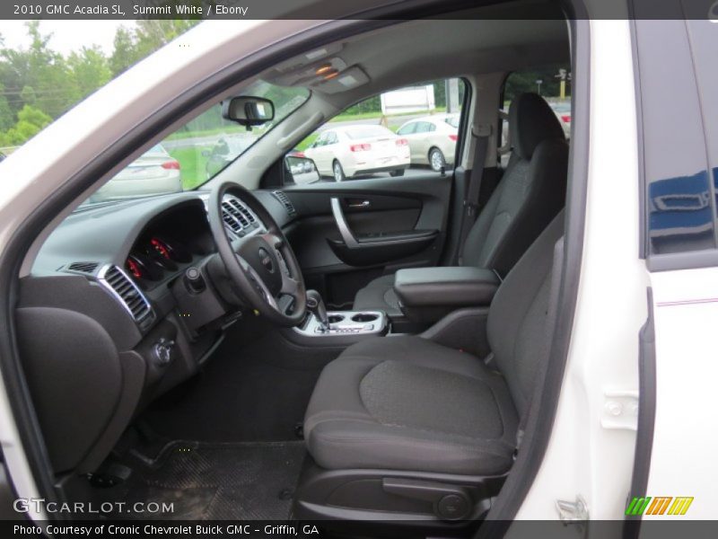 Summit White / Ebony 2010 GMC Acadia SL