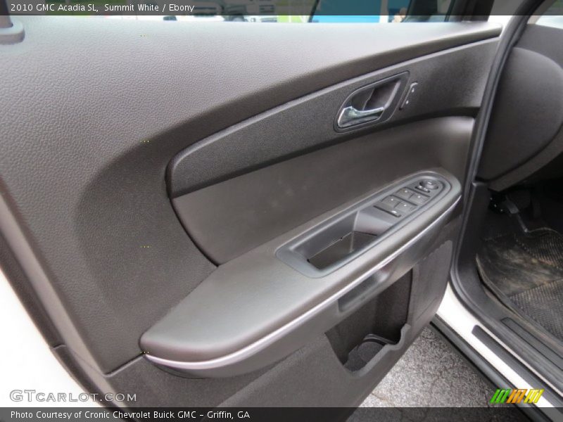 Summit White / Ebony 2010 GMC Acadia SL