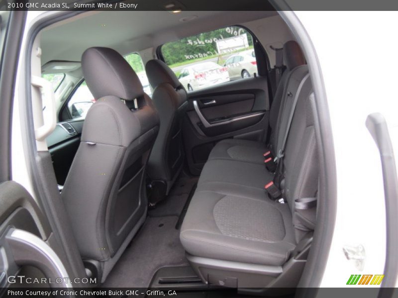 Summit White / Ebony 2010 GMC Acadia SL
