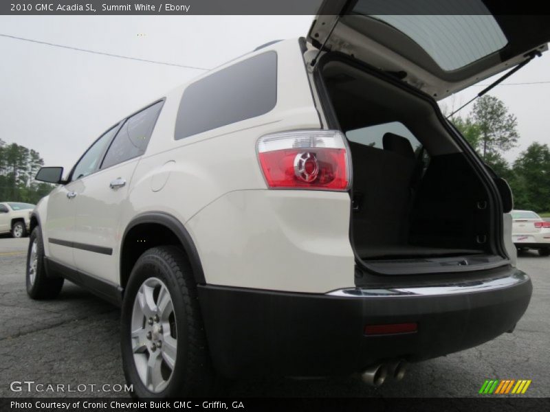 Summit White / Ebony 2010 GMC Acadia SL