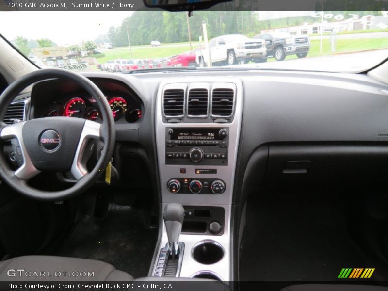 Summit White / Ebony 2010 GMC Acadia SL