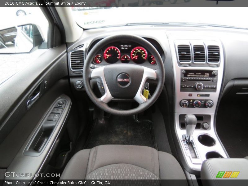 Summit White / Ebony 2010 GMC Acadia SL