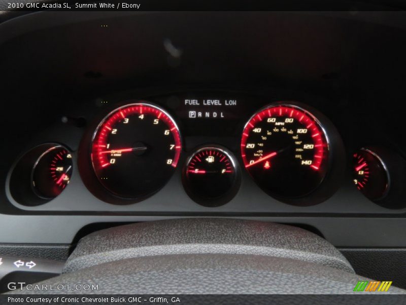 Summit White / Ebony 2010 GMC Acadia SL