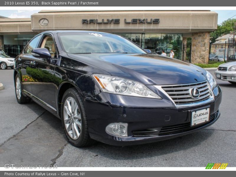Black Sapphire Pearl / Parchment 2010 Lexus ES 350