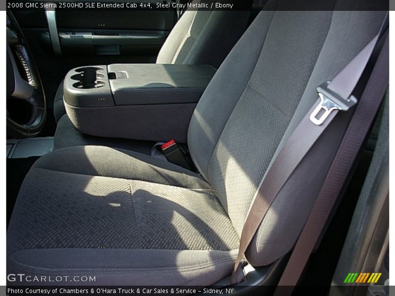 Steel Gray Metallic / Ebony 2008 GMC Sierra 2500HD SLE Extended Cab 4x4