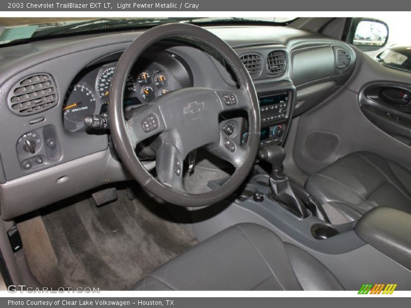 Light Pewter Metallic / Gray 2003 Chevrolet TrailBlazer EXT LT