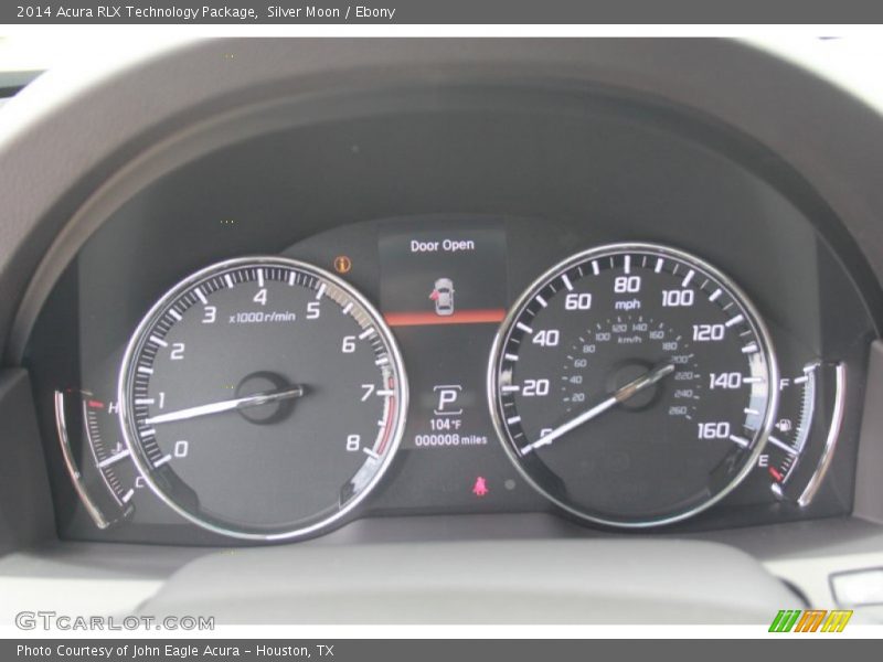 Silver Moon / Ebony 2014 Acura RLX Technology Package