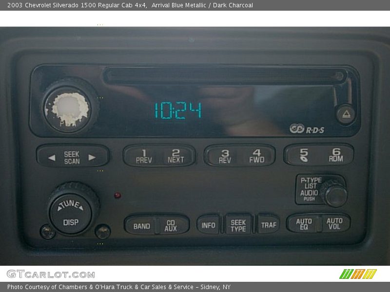 Arrival Blue Metallic / Dark Charcoal 2003 Chevrolet Silverado 1500 Regular Cab 4x4