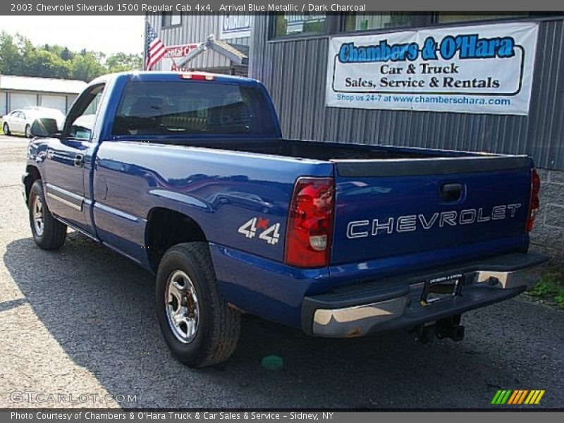 Arrival Blue Metallic / Dark Charcoal 2003 Chevrolet Silverado 1500 Regular Cab 4x4