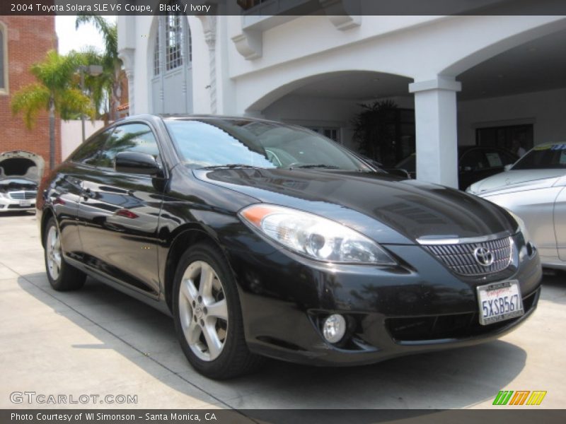 Black / Ivory 2004 Toyota Solara SLE V6 Coupe