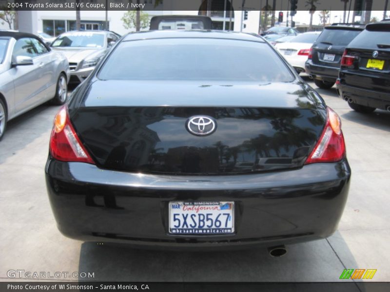 Black / Ivory 2004 Toyota Solara SLE V6 Coupe