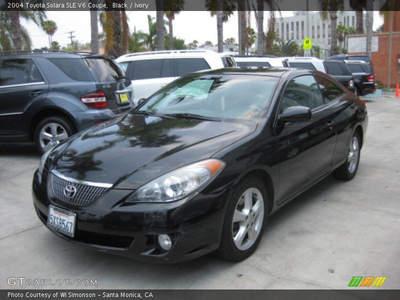 Black / Ivory 2004 Toyota Solara SLE V6 Coupe