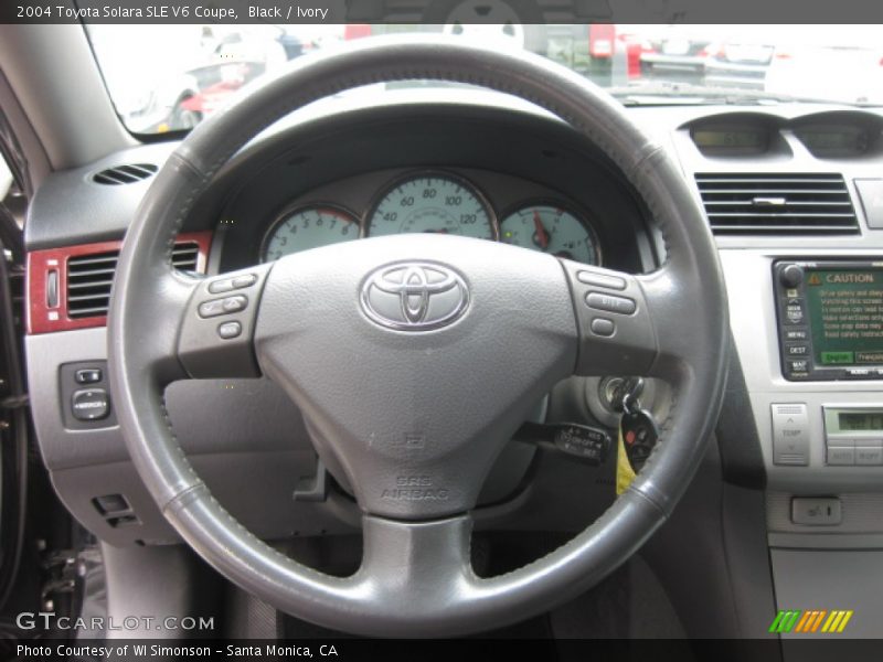 Black / Ivory 2004 Toyota Solara SLE V6 Coupe
