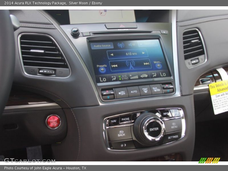 Silver Moon / Ebony 2014 Acura RLX Technology Package